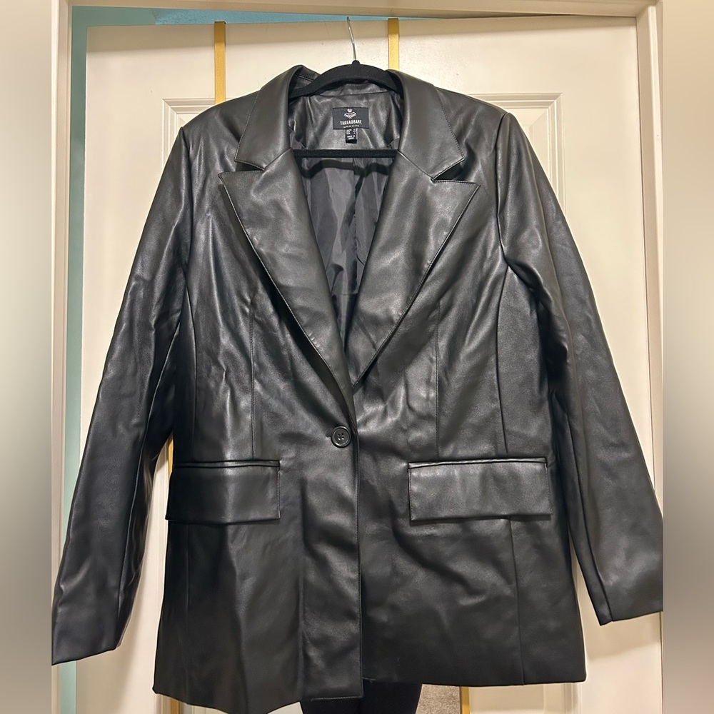 Threadbare Faux Leather Jacket